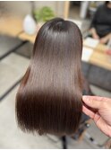 髪質改善◎艶髪縮毛矯正で叶える美髪ミディ