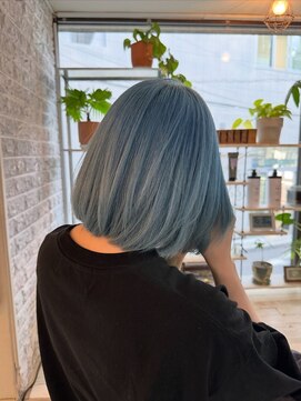 ヘアー アレス(hair ales) ブルーカラー/水色カラー/ブリーチカラー/