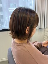 リング(ring)&nbsp;細めハイライト×切りっぱなしボブ