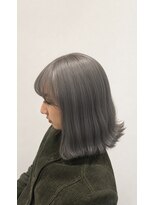 アッシュ 戸塚店(Ash)&nbsp;【戸塚】グレージュカラー×外ハネミディ/透明感ダブルカラー