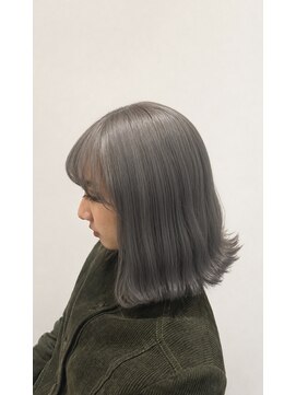 アッシュ 戸塚店(Ash) 【戸塚】グレージュカラー×外ハネミディ/透明感ダブルカラー
