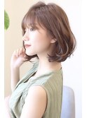 【 Ｉ. 】大人女性におすすめワンカール無造作前下がりボブ 川口