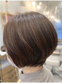 【GLASSI】大人ショートボブ★くびれ★丸み★ピンクベージュ