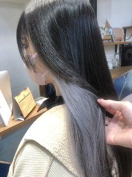 ロア 福岡天神本店(LORE) インナーカラー!シルバーアッシュ◎haya