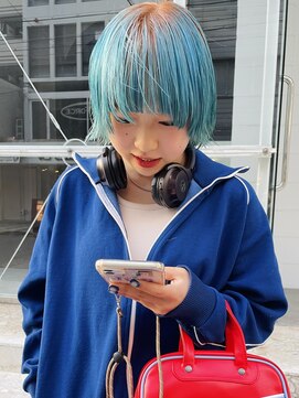 ヘン(hen) 【心斎橋hen】ルーツカラー マッシュショート