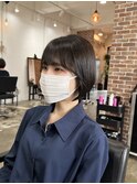 ショートヘア/大人ガーリー/チョコレート/モードヘア/ハイライト