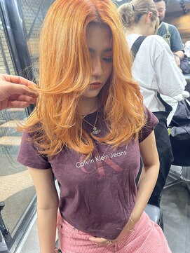 ラフ(LAFF) #バレイヤージュ#グレージュカラー#ボブウルフ#ココアベージュ