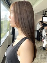 ザ オーダー(THE ORDER)&nbsp;ブリーチ無しダブルカラーミルクティーベージュ艶髪クロスパーマ