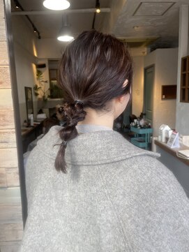 ドロップバイドロップ(drop by drop) 三つ編みアレンジ