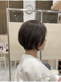 脱白髪染☆大人ショートボブ☆ハイライト