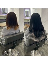 あるじゃんすー 仙台店 ブラック×ホワイトシルバー#シールエクステ#シアーカラー#仙台