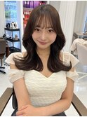 韓国くびれレイヤーロング ブリーチなしダブルカラー