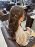 【ハーフアップ】お呼ばれ・パーティーヘアセット/￥3910