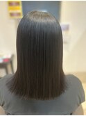 20代30代40代髪質改善カラーショコラアッシュ艶感ロブヘアー