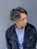 メンズグルーミングナンバーナイン(MEN'S GROOMING NUMBER NINE)&nbsp;メンズパーマ/ホワイトメッシュ/ツイストスパイラル