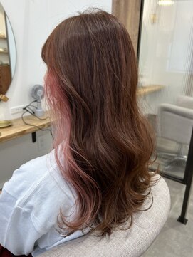 シア 春日部店(SHEER) ロングヘア×ピンクインナーカラー/SHEER春日部店