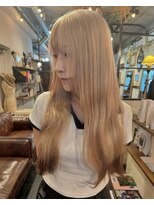 トロニー(TLONY)&nbsp;エンドカラー　毛先カラー　ホワイトベージュ　/miaki