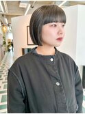 イメチェン/ホワイトブロンド/外ハネボブ/美髪/栄/矢場町c90