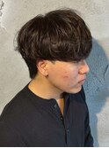 シャドウパーマ緩めメンズパーマ癖毛風韓国系
