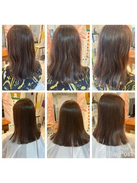 ハロー  三軒茶屋(hair Hello) ミディアム縮毛矯正