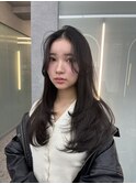 市野瀬裕奈/博多韓国ヘア/顔周りカット/レイヤーカット/暗め