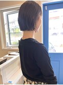 ショートボブ前髪縮毛矯正髪質改善韓国くびれヘア仙台