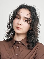 テクネ 天神大名(techne)&nbsp;天神大名顔周りレイヤーカットミディアムボブタッセルボブパーマ