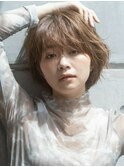 【emu井上信洋】ニュアンスパーマの丸みショートボブ【エミュ】