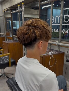 タメ(tame-) サーフカール/フェザーパーマ/ブルーブラック【都賀/メンズ】