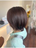 チョコレートブラウン/ショート/ショートボブ/