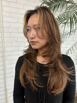 ココテラス(coco terrace) レイヤーカット/ハイライト/髪質改善カラー
