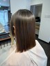 髪質改善用ケアカラー+デザインカット ¥15000