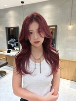 アスター 天神大名店(Aster) 小顔に見えるトレンドヘア/黒髪/オリーブグレー/ココアベージュ