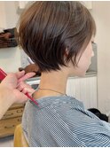 40代人気◎白髪染めリタッチ×髪質改善ショートカットで毎日が楽