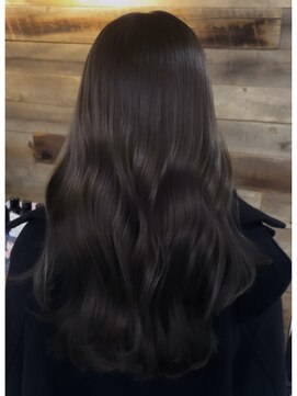キース ヘアアンドメイク 恵比寿(kith. hair&make) 【kith.恵比寿】艶髪/ダークブラウン/レイヤーロング