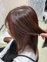 アズール 草加(azule)&nbsp;イヤリングカラー　インナーカラー　コーラルベージュ