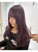 韓国レイヤーカット&透明感ラベンダーカラー