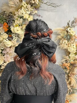 振袖グラム 名古屋 名駅(振袖gram) 卒業袴コーデ　ハ一フアップ