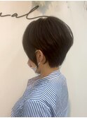 ミルクティーブロンド/デジタルパーマ/ダークブルー[池袋]