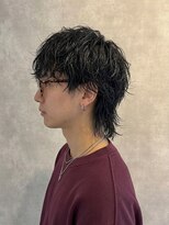 メンズサロン ルーブ 新潟(メンズサロンLOOB)&nbsp;刈り上げセンターパートフェザーパーマツーブロックメンズカット