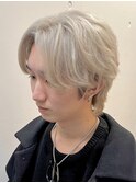 【ホワイトブロンド】◇360度カッコいいセンターパート