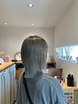 スリー(THREE)&nbsp;【ショートボブ】透明感グレージュ似合わせスタイル
