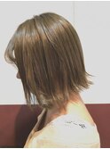 涼しげアッシュ！外ハネボブ♪【Ruufus恵比寿渋谷】