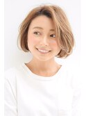 ふんわりナチュラルボブ