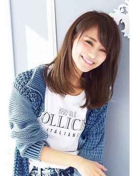 ネオリーブウリ 二子玉川店(Neolive uri) 《Uri/二子玉川》斜めバング×耳かけミディ