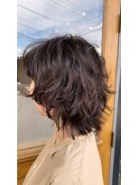 クルニエ(crenier)&nbsp;crenierで作るマッシュウルフ＠クシャッとパーマ