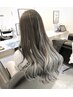 カット、バレイヤージュ、ケアブリーチ　エフェクトブリーチでダメージレス♪