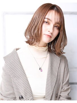 無垢(muku) 大人可愛い２０代３０代４０代小顔ココアベージュ カール B3