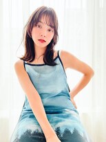 メーヴェ(Mowen) mowen×外ハネミディアム×ラフウェーブ×シルキーグレージュ