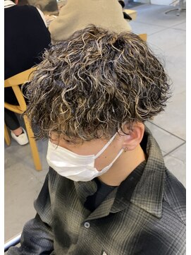 ヘアサークルジープ 千舟町店(hair circle geep) 波巻きハイライトスタイル